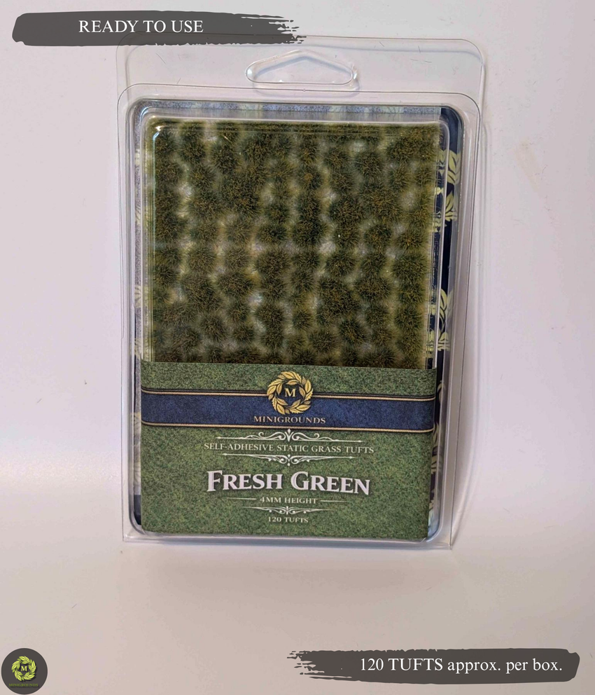 Fresh Green-4mm -Self-Adhesive Static grass Tufts-