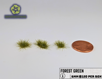 Static Grass Tufts – Forest Green 6mm | Self-Adhesive Wargaming Terrain Basing