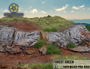 Static Grass Tufts 4mm – Forest Green | Wargaming Terrain Basing Miniatures