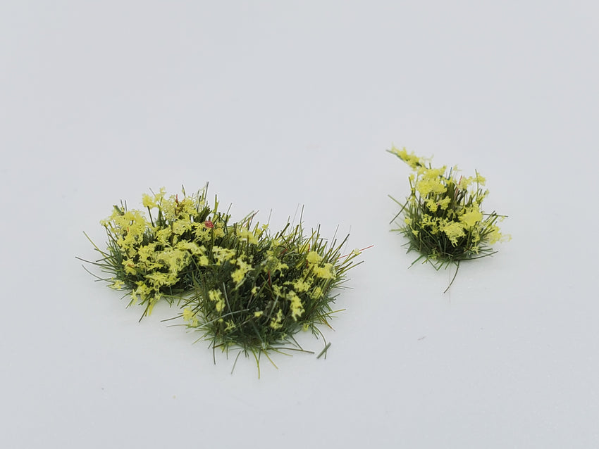 Self-Adhesive Static grass Tufts -4mm- -Yellow Wildflowers- - MiniGrounds