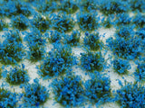 Self-Adhesive Static grass Tufts, 4mm, Blue Wildflowers - MiniGrounds