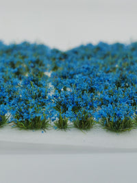 Self-Adhesive Static grass Tufts, 4mm, Blue Wildflowers - MiniGrounds