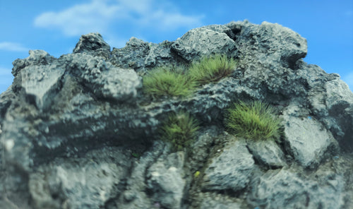 Self-Adhesive Static grass Tufts -4mm- Two-Tone green - MiniGrounds