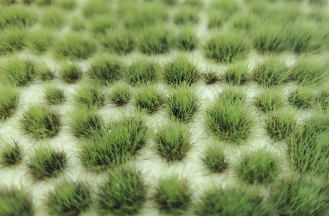 Self-Adhesive Static grass Tufts -4mm- Two-Tone green - MiniGrounds