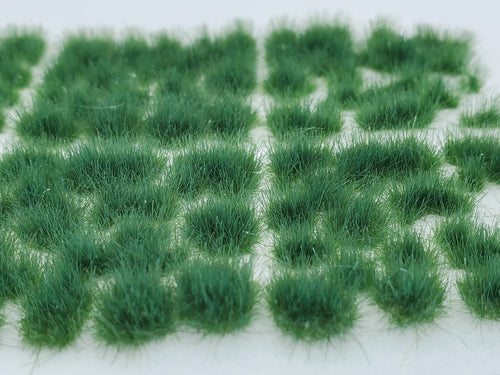 Self-Adhesive Static grass Tufts -4mm- -Plain Green-