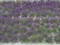 Adhesive Static grass Tufts -4mm- -Mixed Wildflowers-