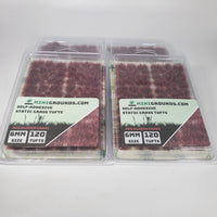 Adhesive Static grass Tufts -6mm- -Red Bladed Grass-