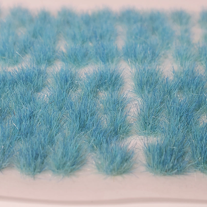 Adhesive Static grass Tufts -4mm- -Aquamarine-