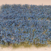 Adhesive Static grass Tufts, 6mm, Blue Wildflowers