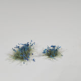 Adhesive Static grass Tufts, 6mm, Blue Wildflowers