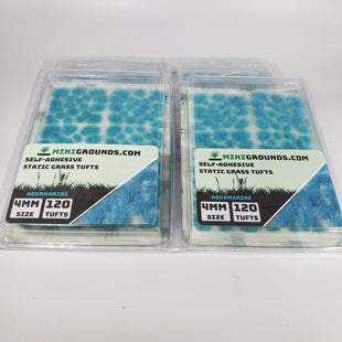 Adhesive Static grass Tufts -4mm- -Aquamarine-