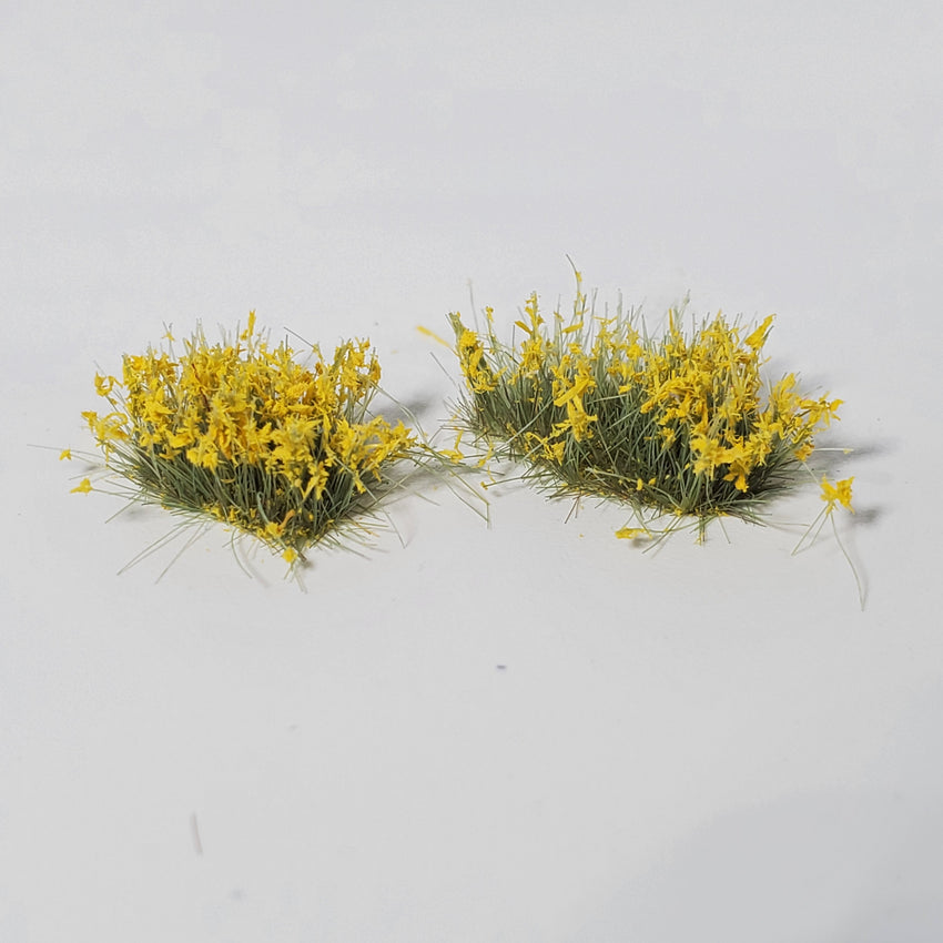 Adhesive Static grass Tufts -6mm- -Yellow Wildflowers-