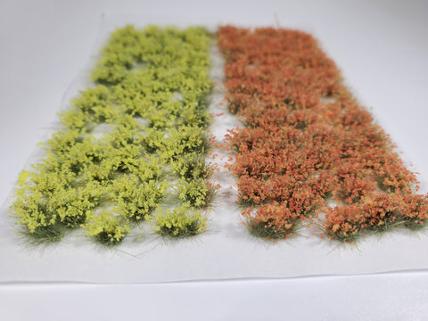 Adhesive Static grass Tufts -4mm- -Orange/Yellow Flowers-