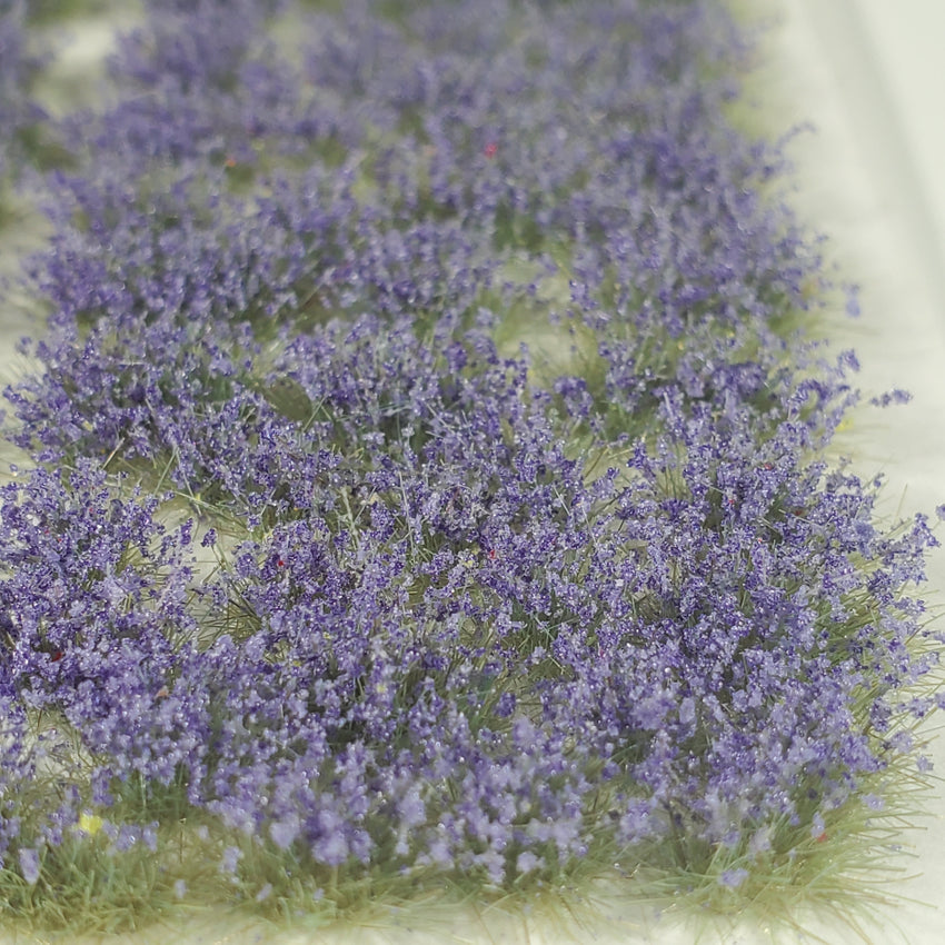 Self-Adhesive Static grass Tufts -4mm- -Lavender Wildflowers-