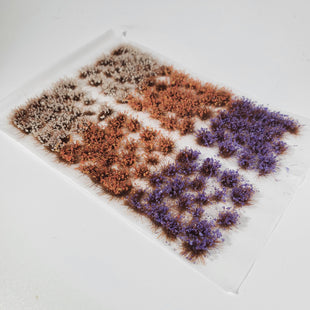 Static grass Tufts -4mm- -Mixed Wildflowers-