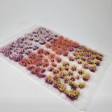 Static grass Tufts -4mm- -Mixed Wildflowers-