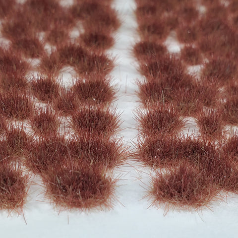 Self-Adhesive Static grass Tufts -4mm- -Red/Brown Tundra-