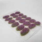 Adhesive Static grass Tufts -4mm- -XL tufts Violet/Red Flowers-