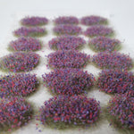 Adhesive Static grass Tufts -4mm- -XL tufts Violet/Red Flowers-