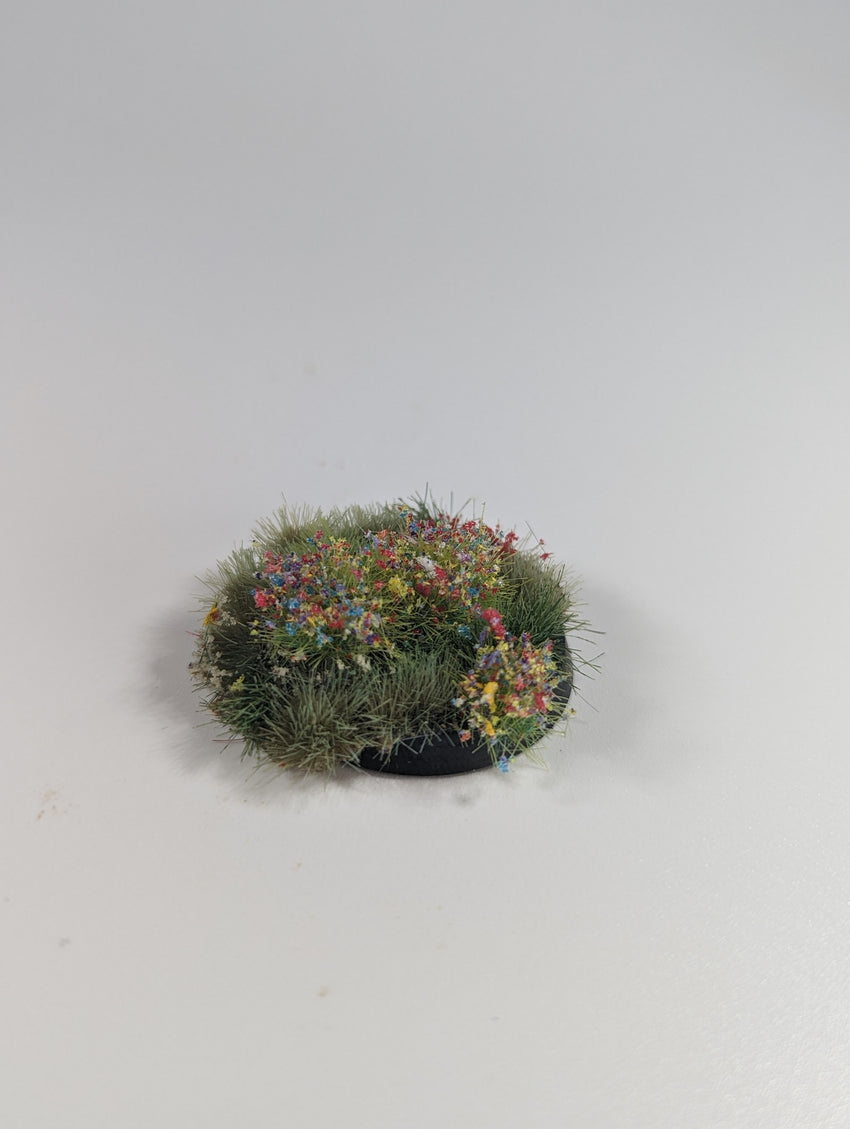 Adhesive Static grass Tufts -4mm- -Multicolored Flowers-