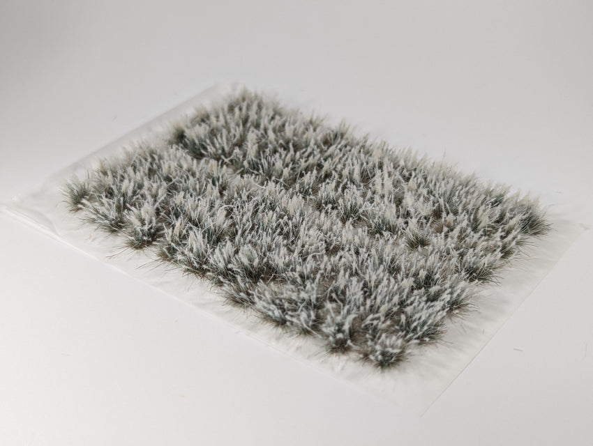 Static grass Tufts -8mm- -Snowy Grass-