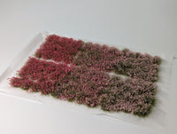 Adhesive Static grass Tufts -4mm- -Pink Flowers-