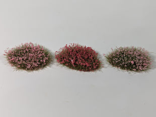 Adhesive Static grass Tufts -4mm- -XL Pink Flowers-